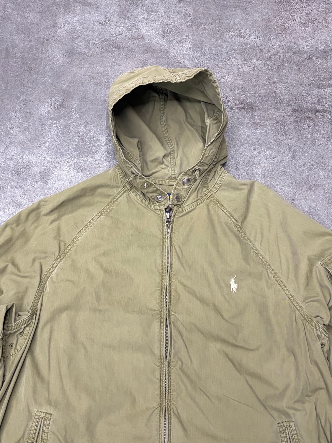 폴로 랄프로렌 후드 바람막이 카키 상품이미지2