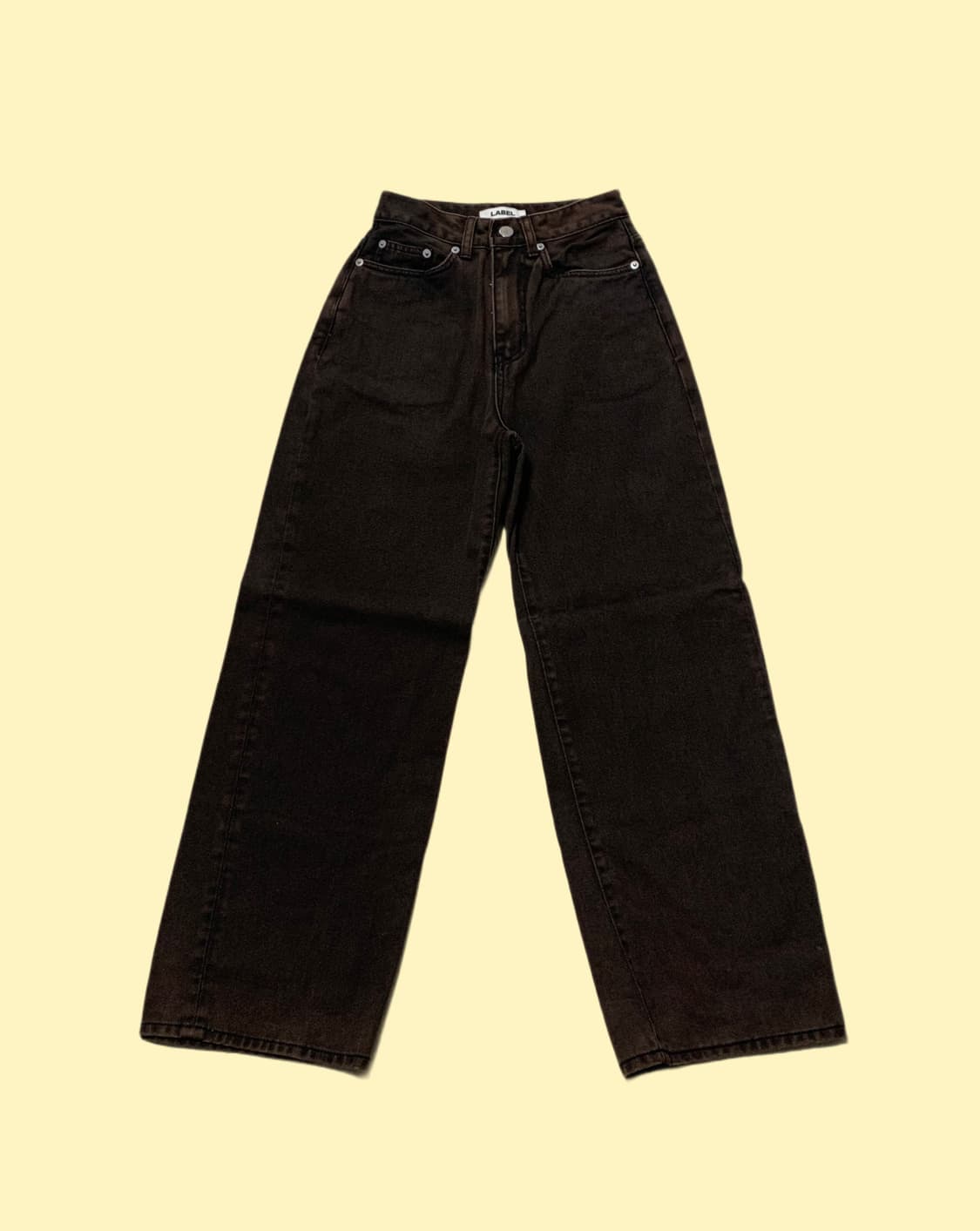 라벨아카이브 스트레이트진 브라운 1size 상품이미지2