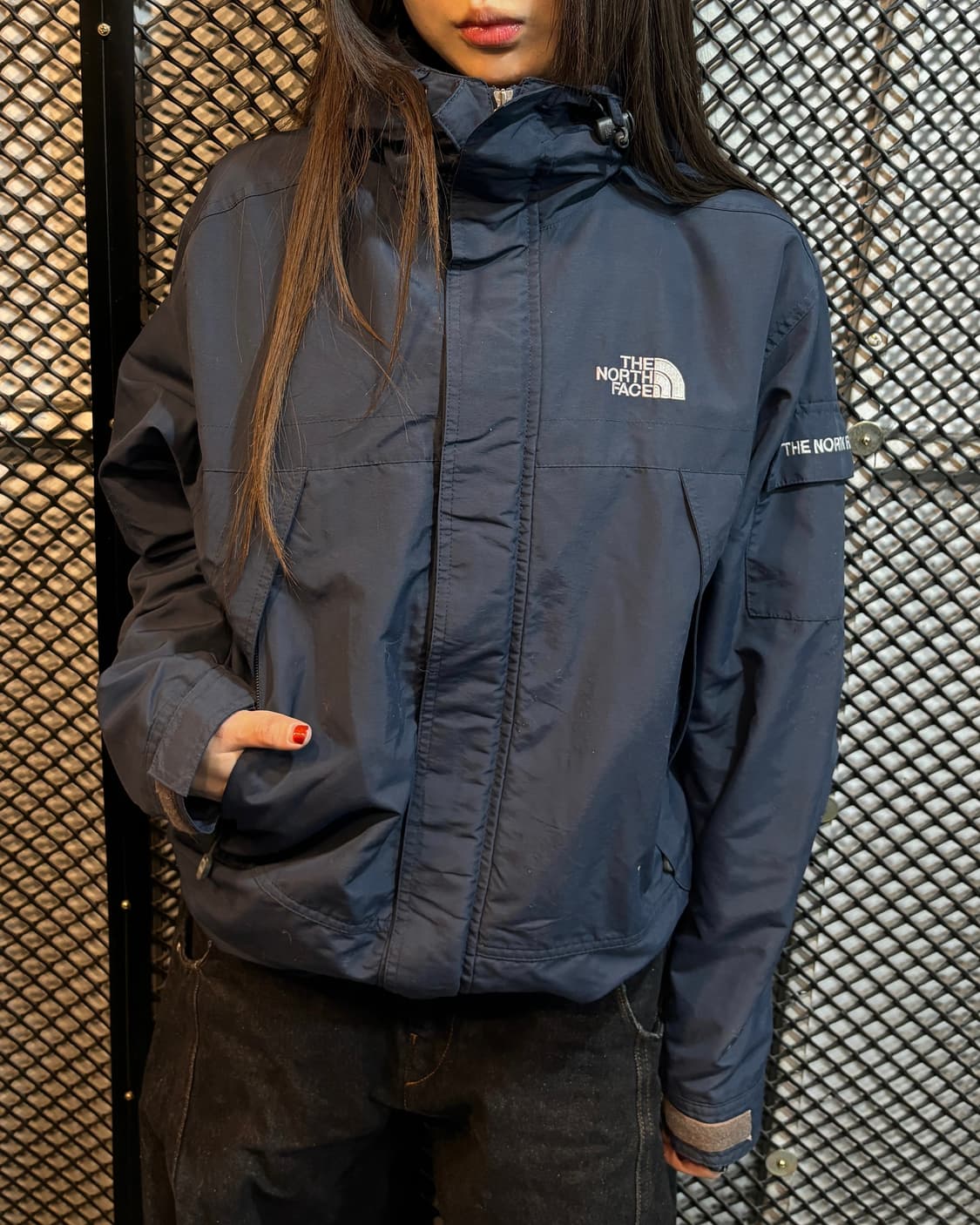 90s 빈티지 노스페이스 네이비 아웃도어 자켓 상품이미지2