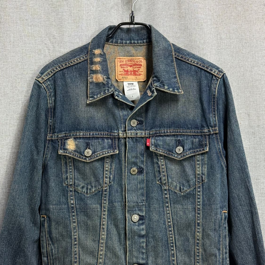 [L] 리바이스 57511 디스트로이드 데님 트러커 청자켓 상품이미지3