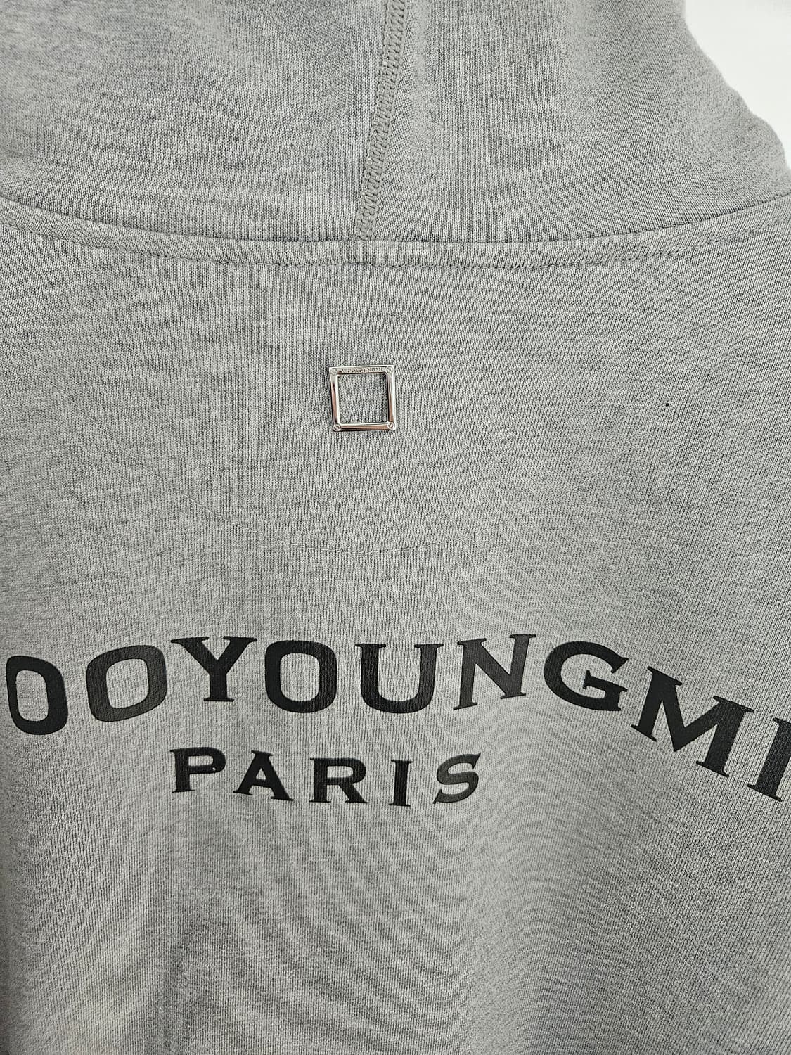 우영미 23FW 백로고 후드티 그레이 46 상품이미지5