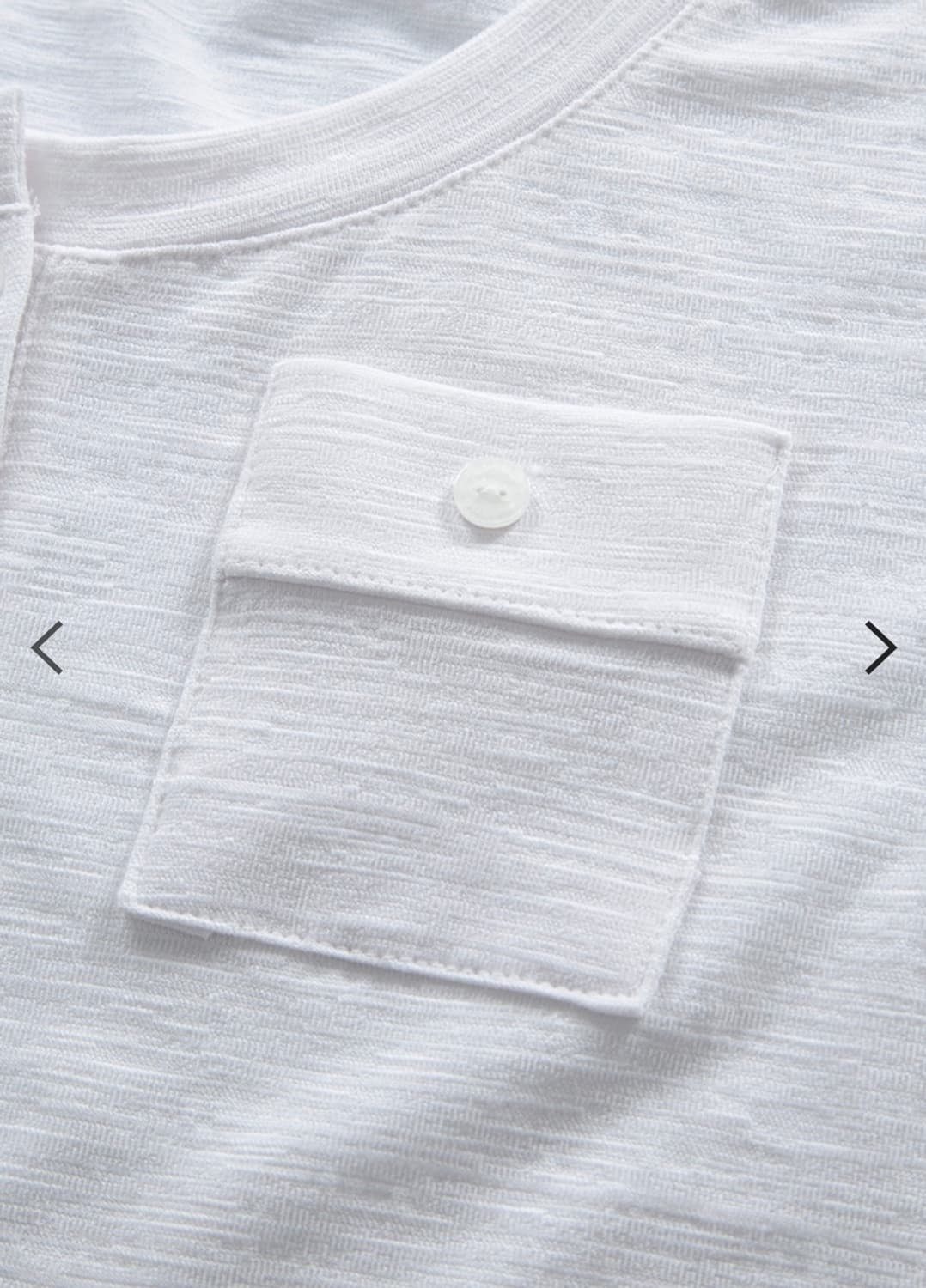 애즈온 ATLANTA POCKET TEE 화이트 상품이미지5