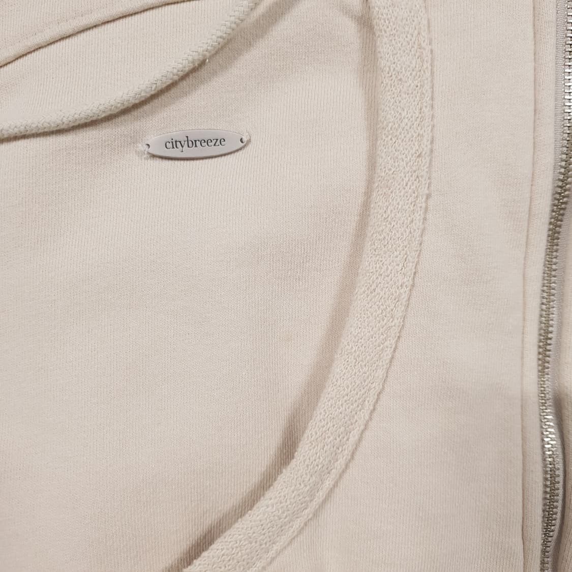 여성 F) 시티브리즈 신형 22FW 더블지퍼 후드집업 자켓 라이트 베이지 상품이미지5