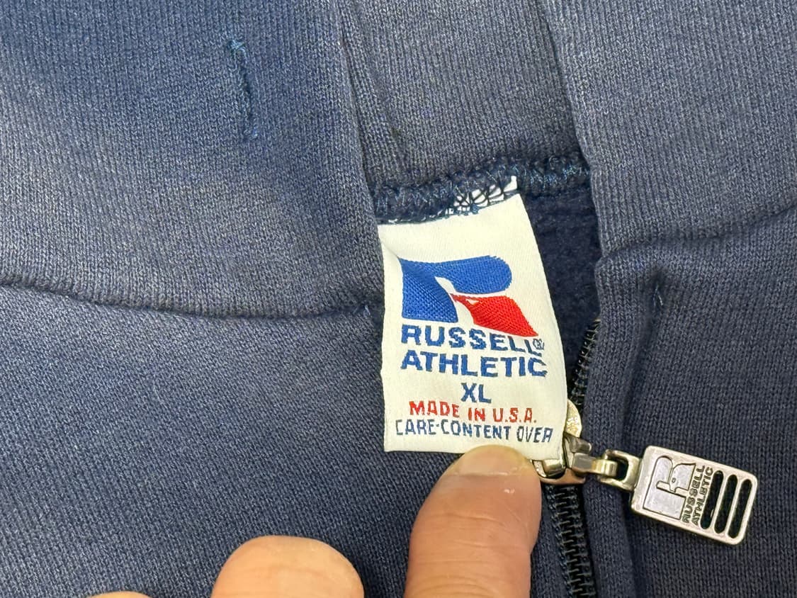 [XL] 90s 러셀 (Russell Athletic) 네이비 후드티 상품이미지3