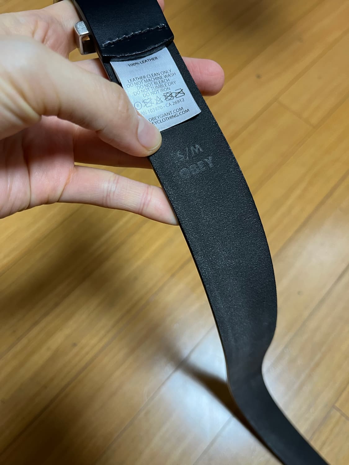 오베이 가죽 벨트 s/m 블랙 상품이미지9