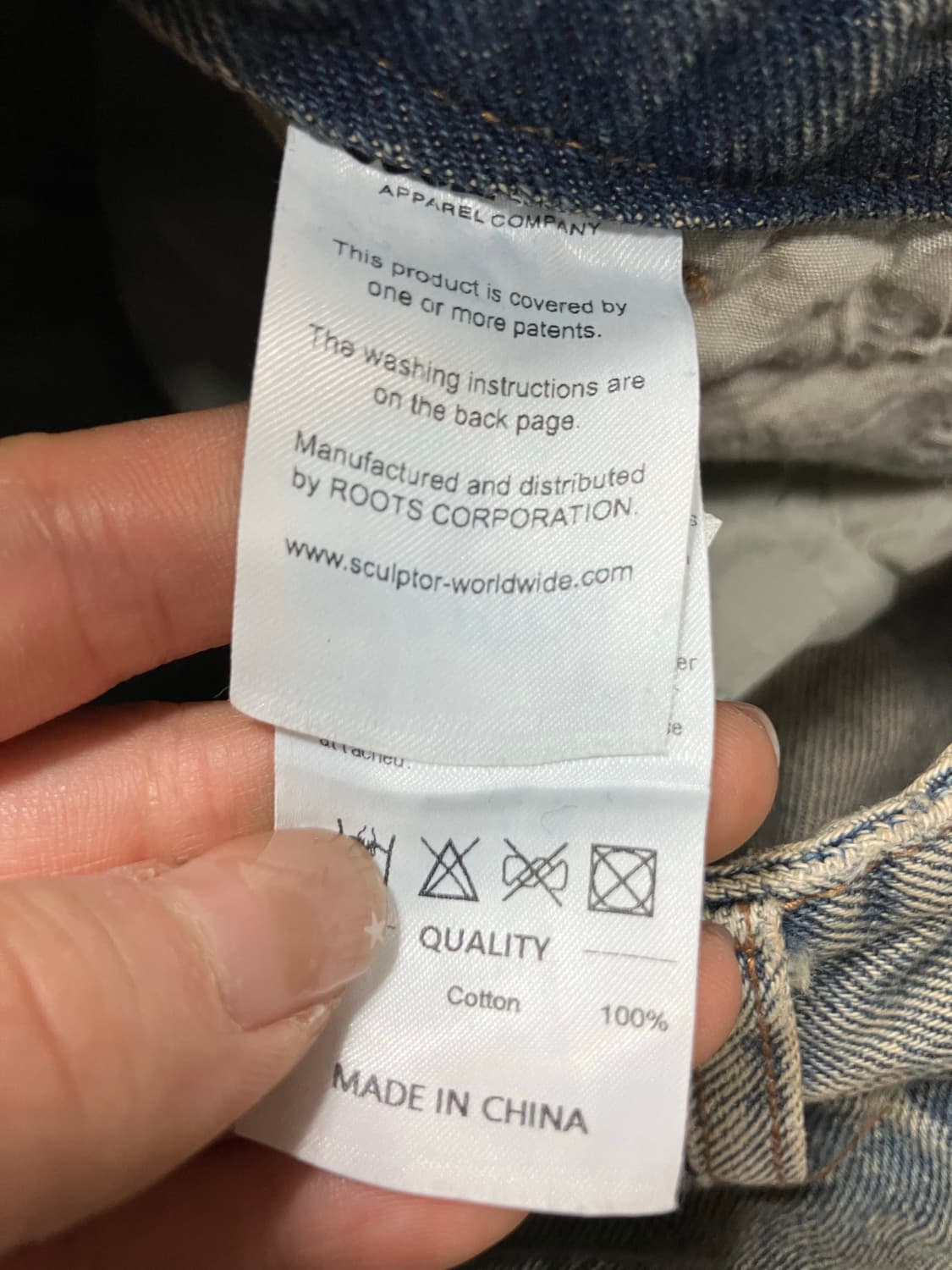 Sculptor 워싱 데님 카고 팬츠 S 상품이미지8