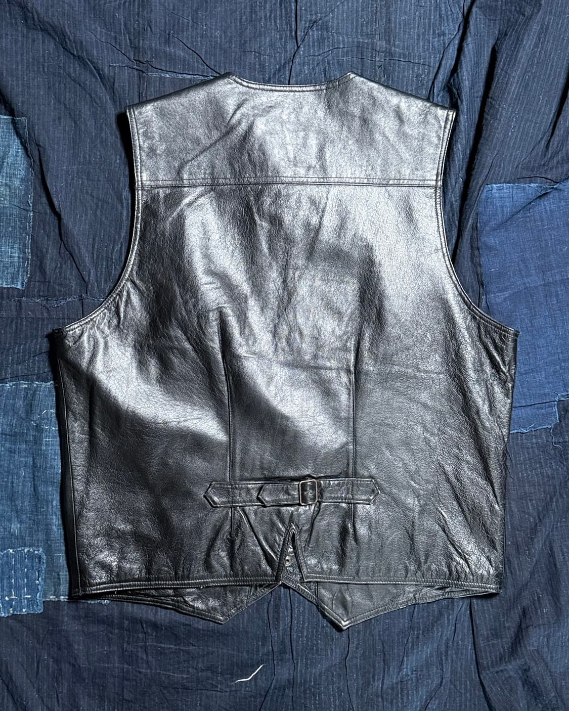 90-00‘s 크리플 크릭 레더 웨스턴 베스트 XL 상품이미지6