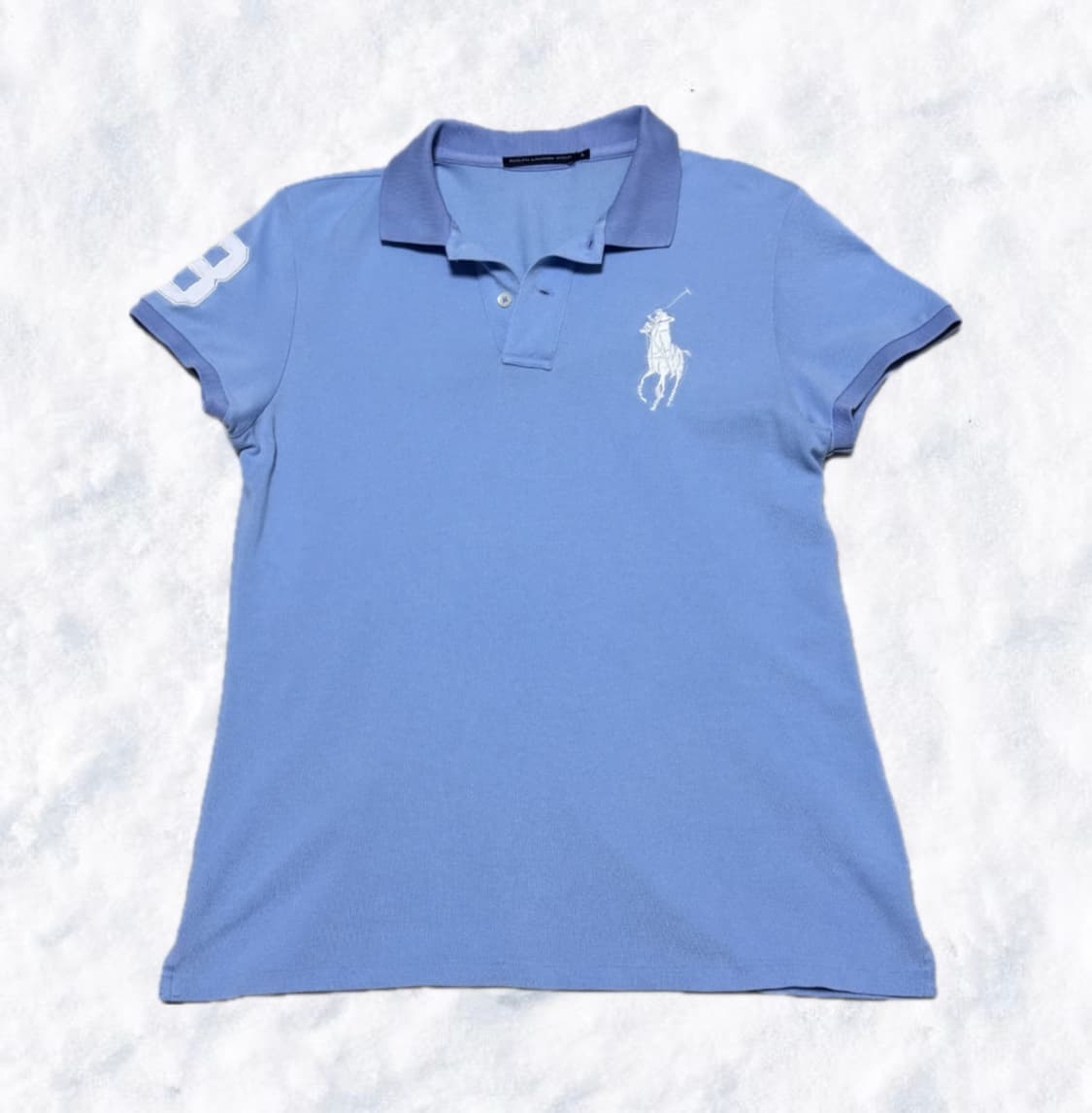 폴로 랄프로렌 빅포니 시나모 스카이 화이트 골프 반팔 상품이미지1