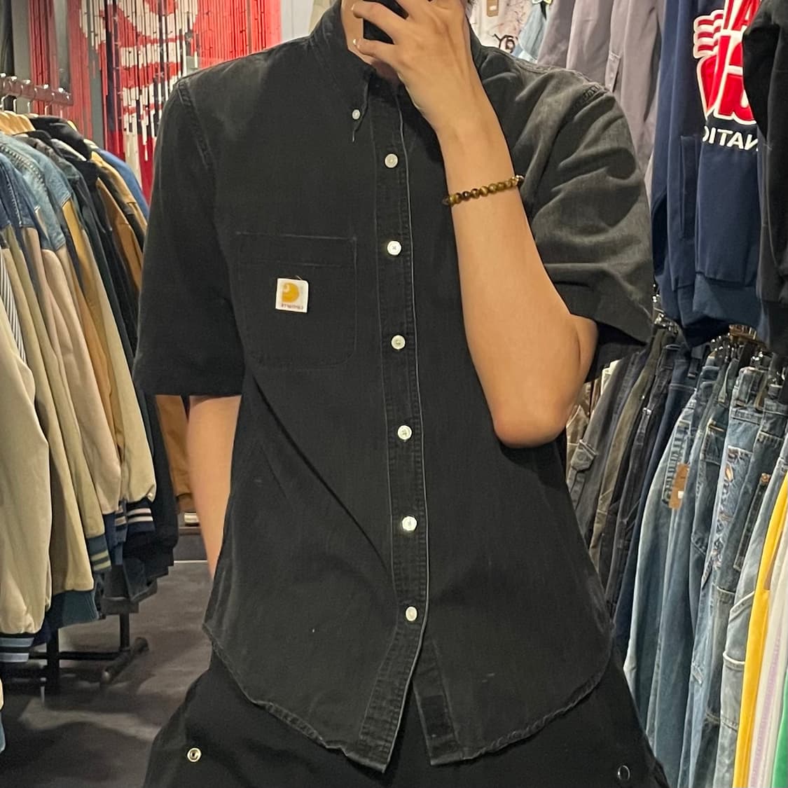 [IM] carhartt 칼하트 흑청 반팔셔츠 상품이미지3