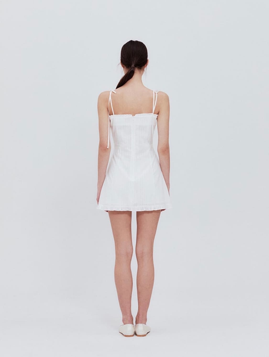 낫유어로즈 레이스 프릴 미니드레스 (IVORY) 상품이미지2