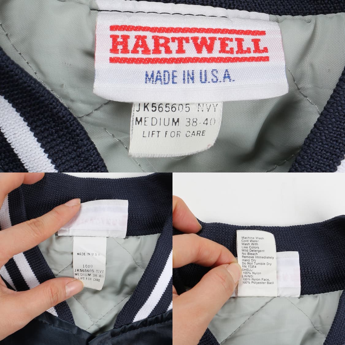 made in USA 새틴 스타디움 자켓   상품이미지10