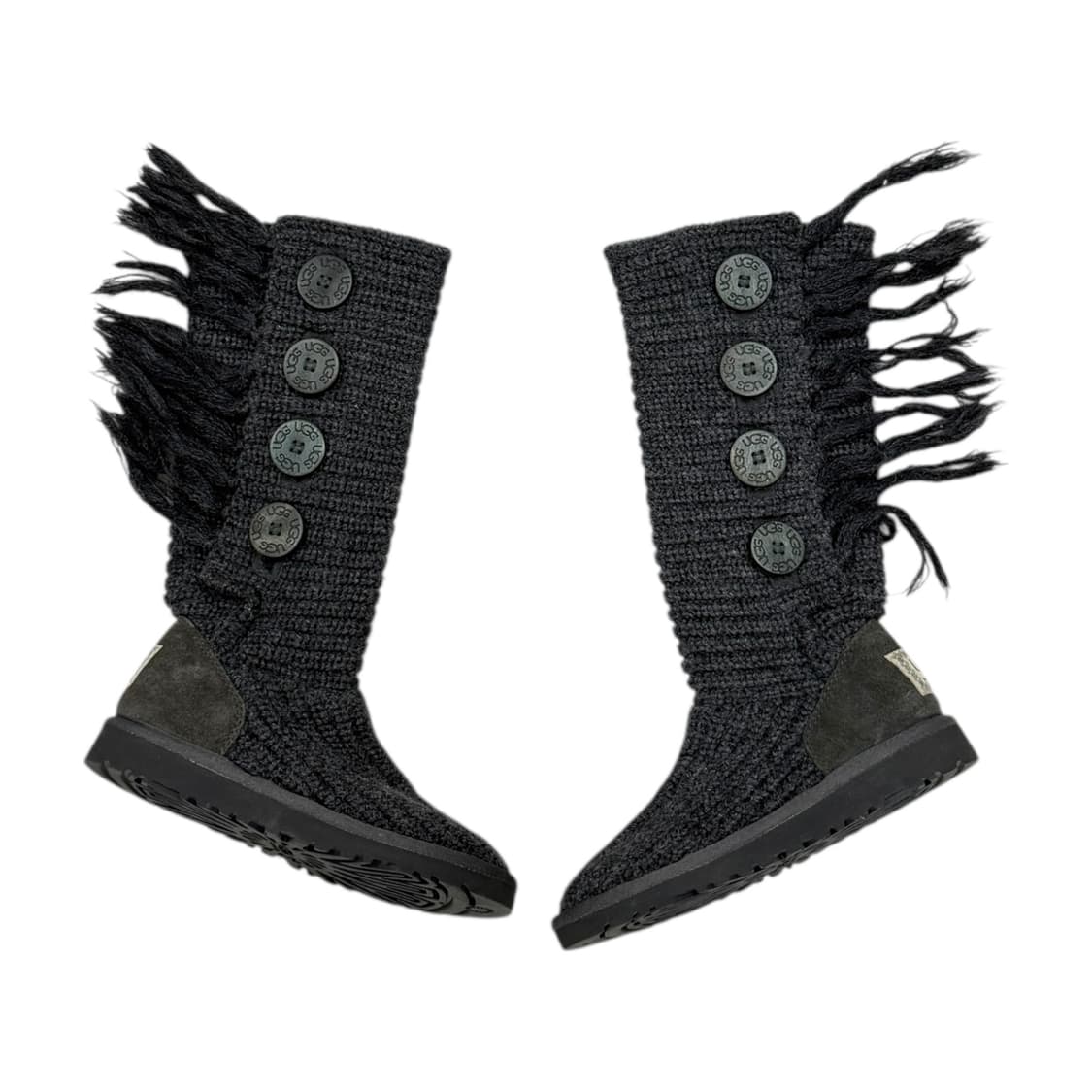 UGG 어그 태슬 니트 롱부츠 그레이 220 상품이미지1