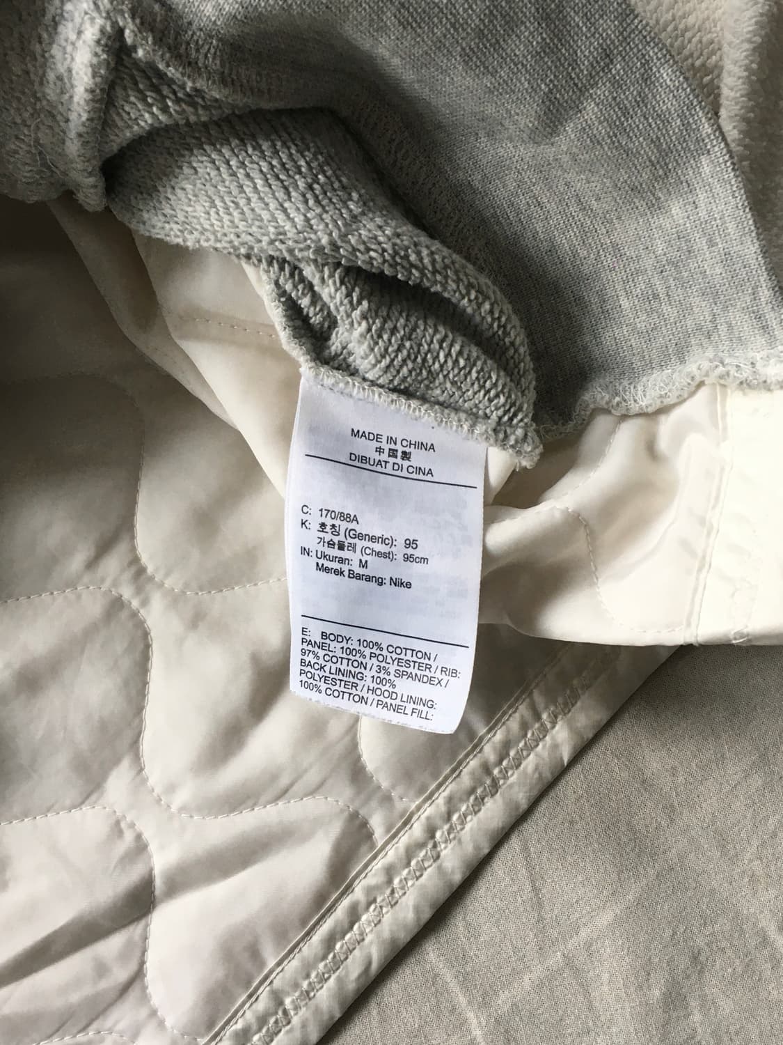 나이키 플리스 배색 후드티 상품이미지6