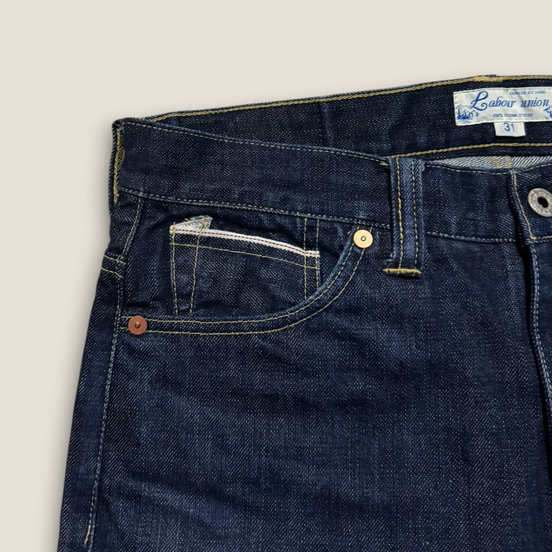 Labour Union 15.5oz 셀비지 부츠컷 데님 팬츠 (31) 상품이미지4