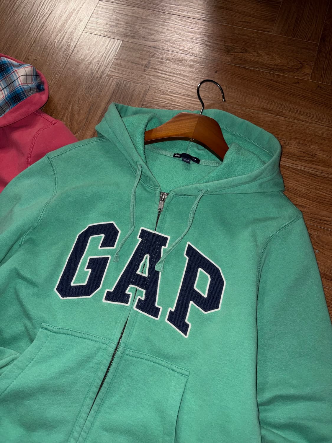 GAP 로고 민트 후드집업 상품이미지5