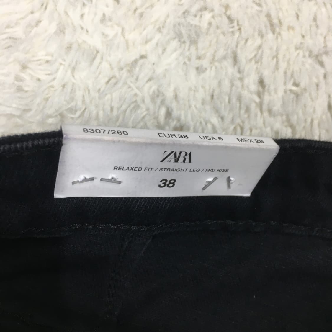 자라 블랙 데님팬츠 새상품 BB20 상품이미지3