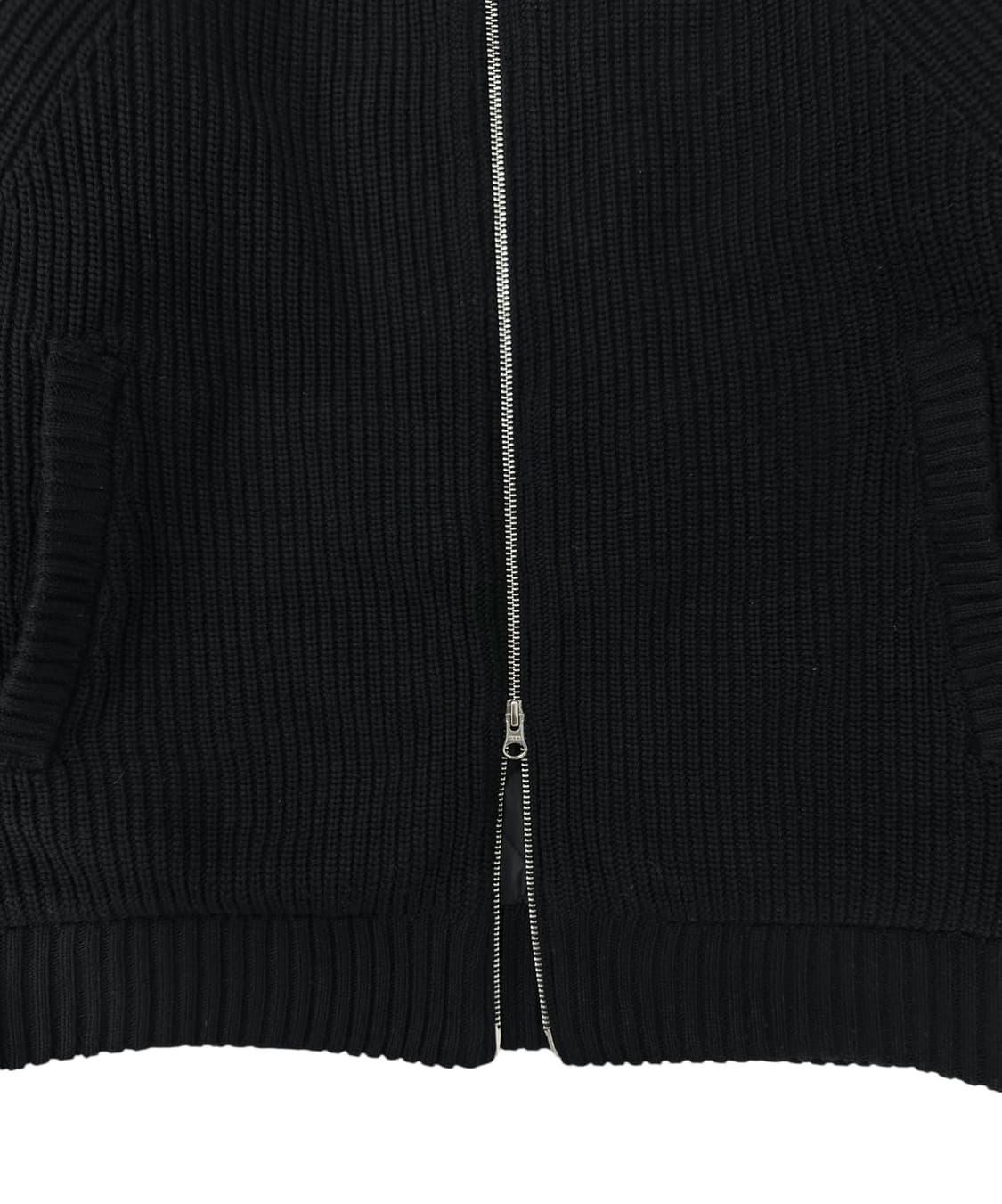 칼하트 WIP 반레이 니트 누빔집업 블랙 (XL) 상품이미지4