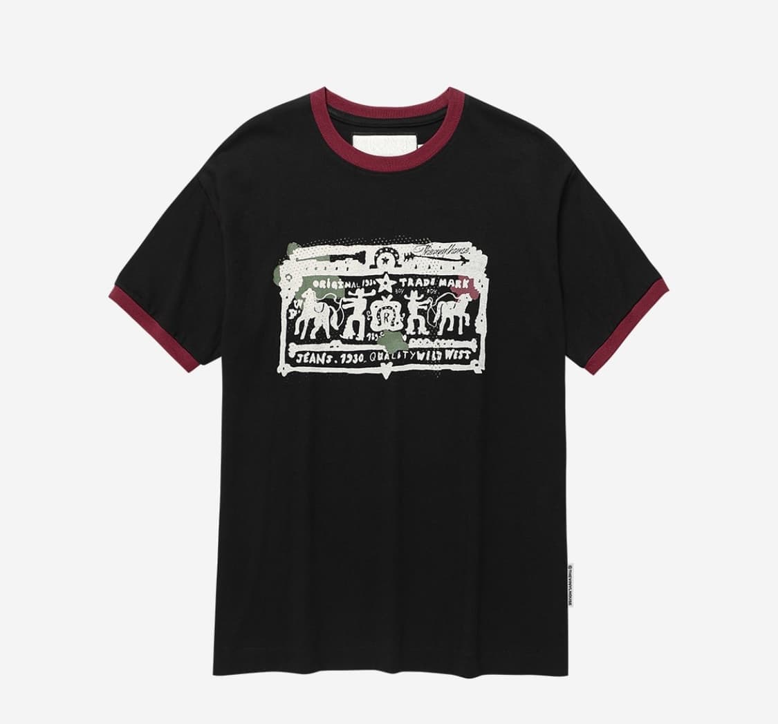 더바이닐하우스 Cowboy Pictogram Ringer T-shirt 상품이미지1