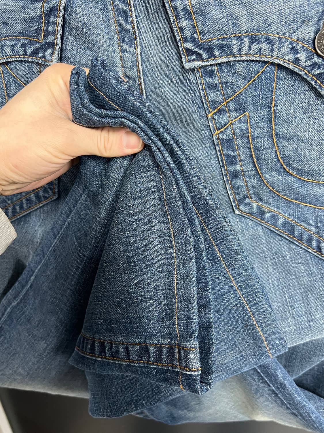 True Religion 트루릴리전 월드투어 와이드핏 부츠컷 데님 팬츠 상품이미지5