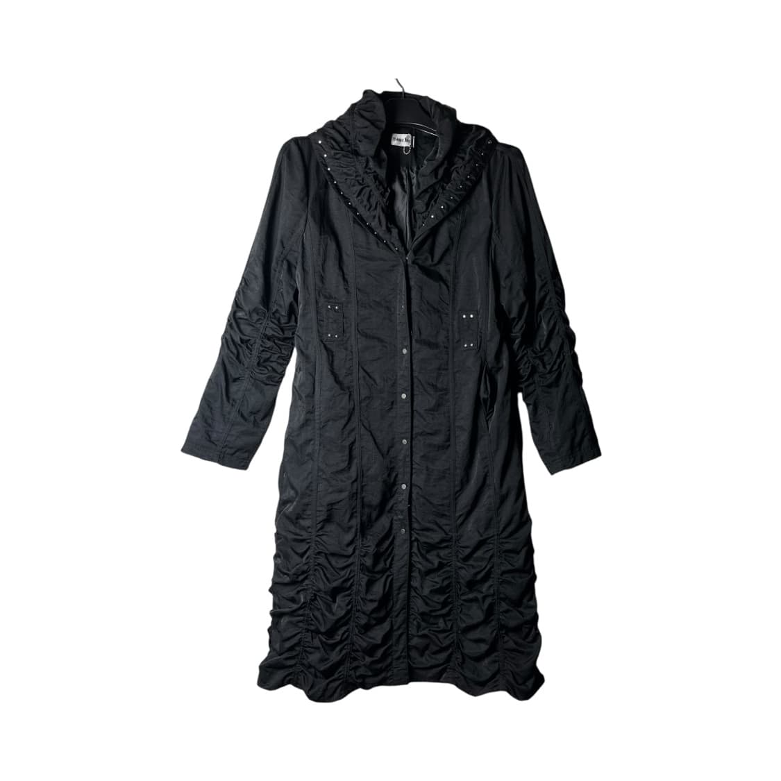 [JPN] 재팬 빈티지 셔링 스터드 트렌치코트 상품이미지1