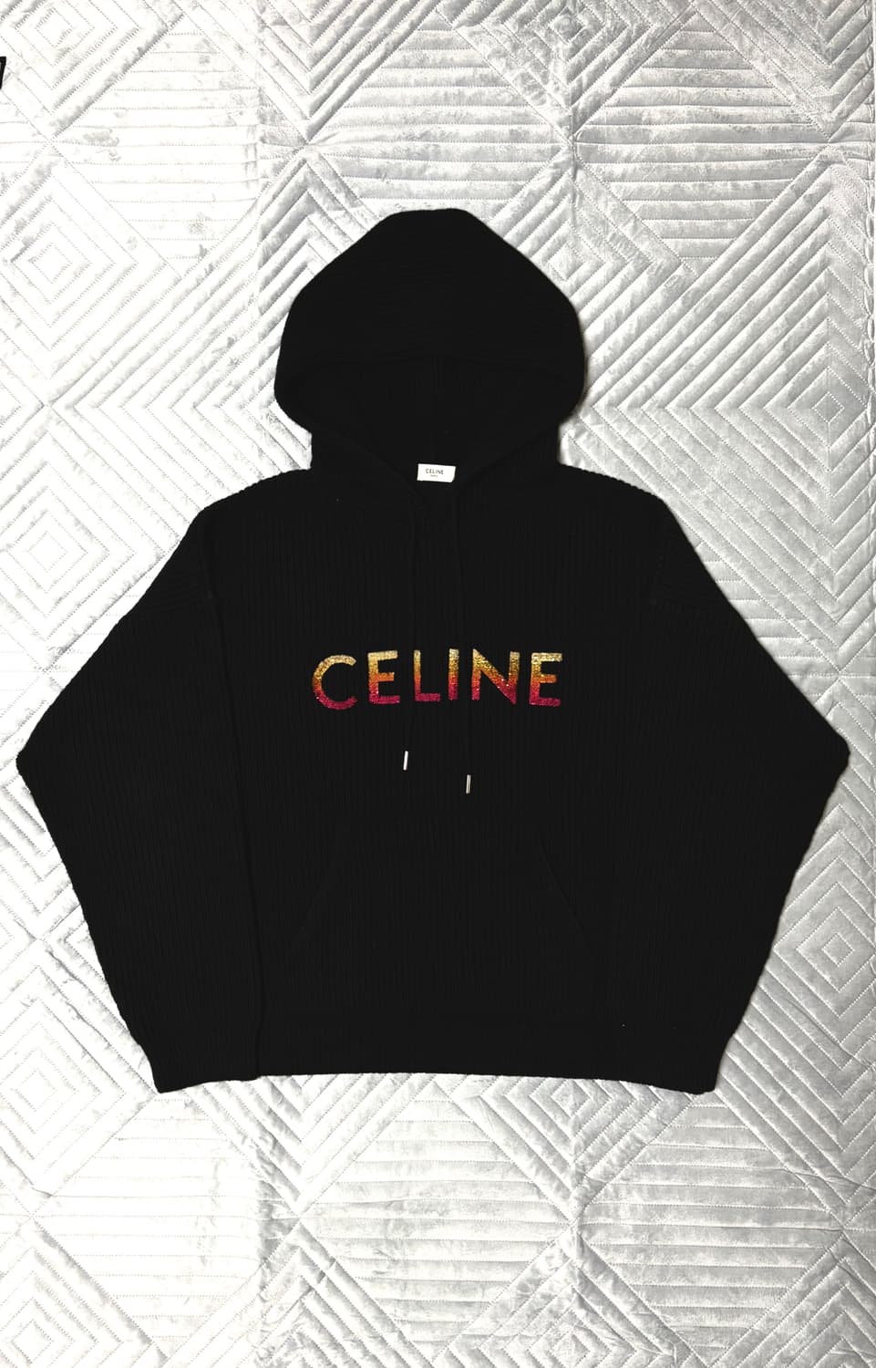 셀린느 리브드 니트 후드 상품이미지2