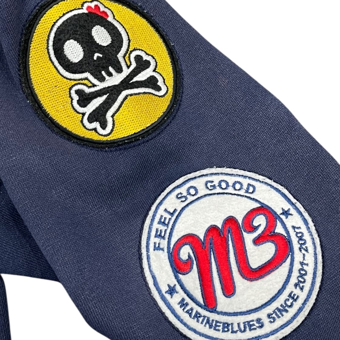 00s 네이버 웹툰 마린블루스 스웻 스타디움자켓 상품이미지5