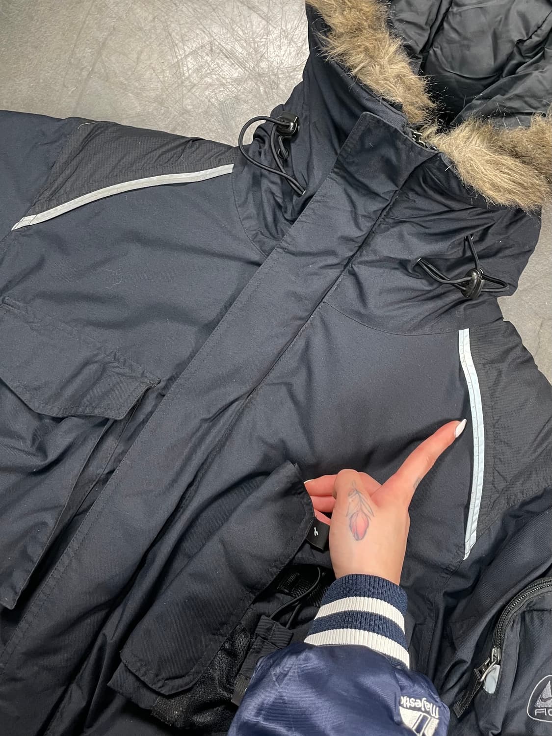 00s 나이키 ACG 3레이어드 퍼 후드 다운 파카 상품이미지3