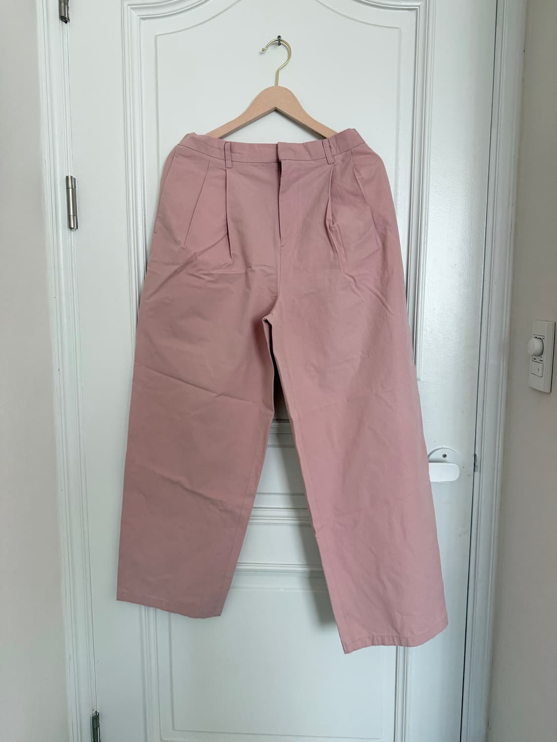 핑크 와이드 밴딩 팬츠 상품이미지1