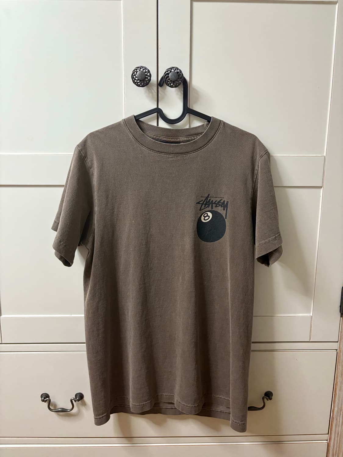 Stussy 8 Ball Pigment Dyed T-Shirt Coffe 상품이미지2