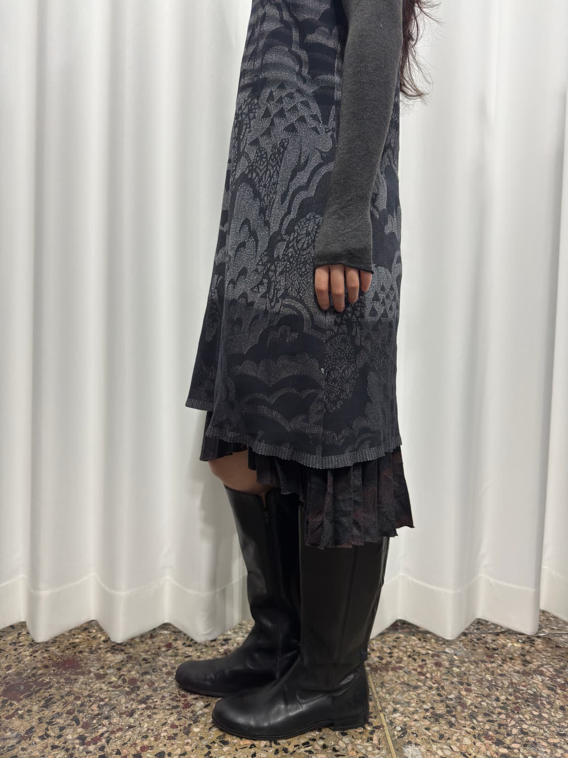 hiroko koshino design twoway zipup dress 상품이미지5