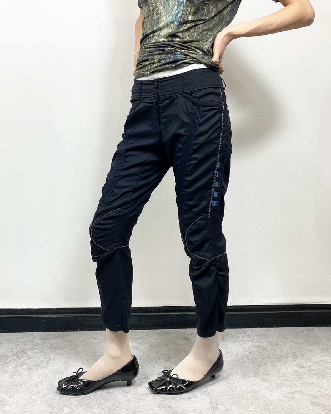리츠코 시라하마 메쉬 패널 카프리 팬츠 상품이미지5