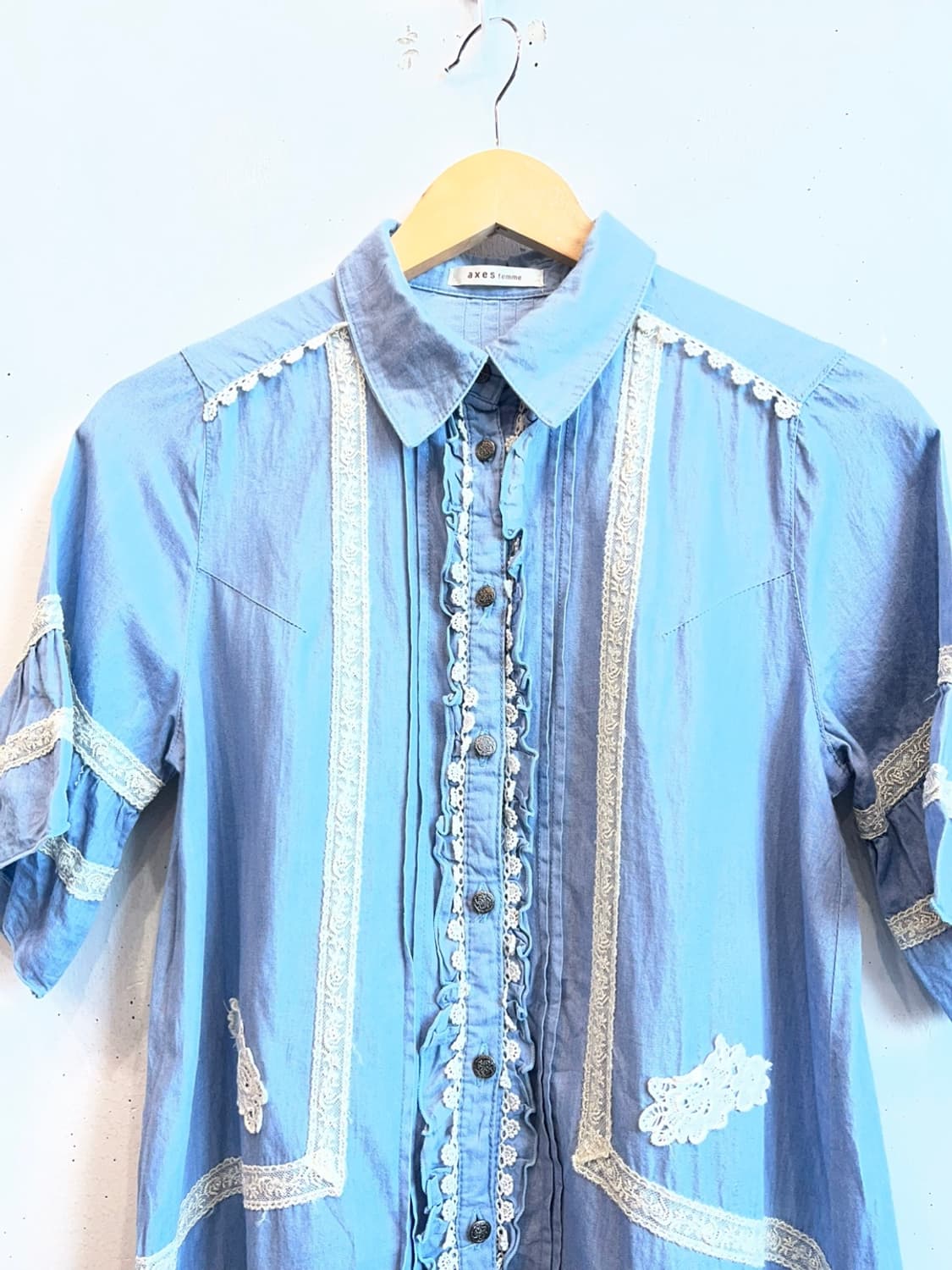 액시즈팜 프릴 하프 원피스 상품이미지3