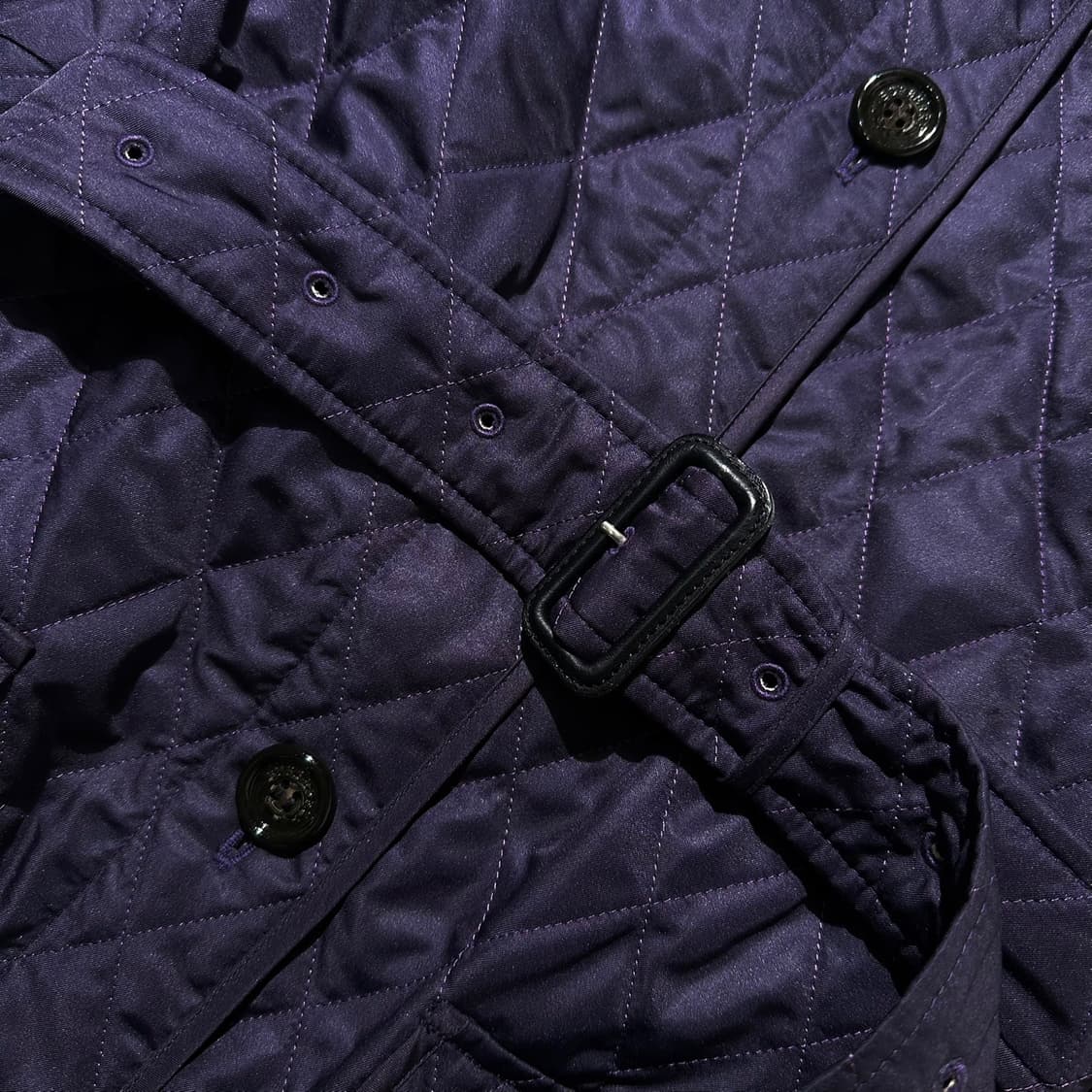 버버리 노바체크 라이닝 벨티드 퀼팅 자켓 상품이미지7