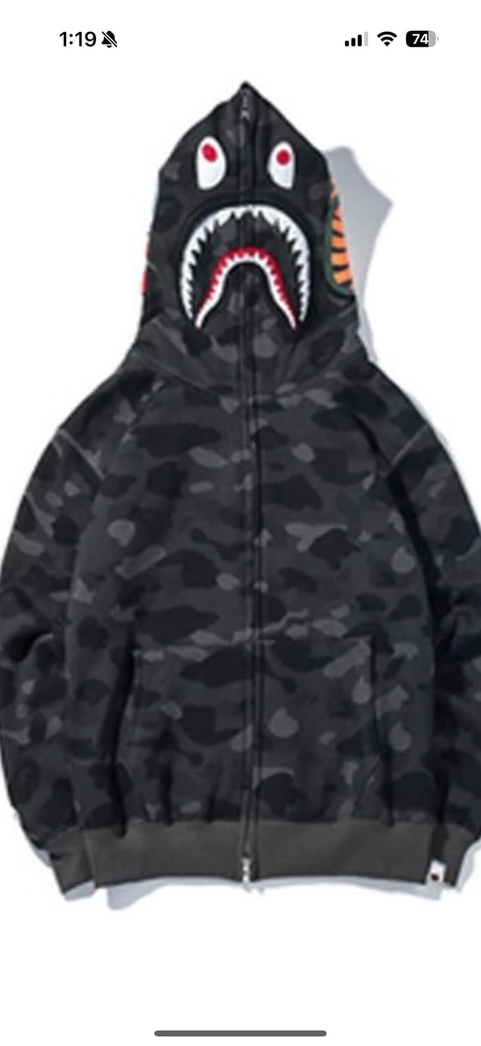 베이프 샤크후드 흑계 상품이미지1