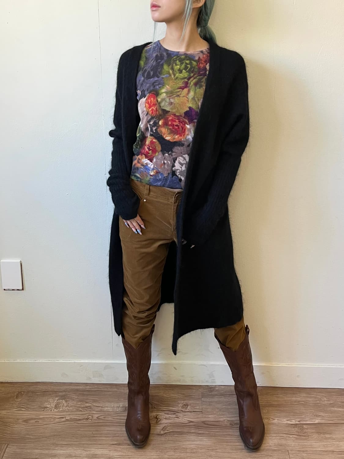 Acne Studios 모헤어 블랙 롱 가디건 상품이미지7