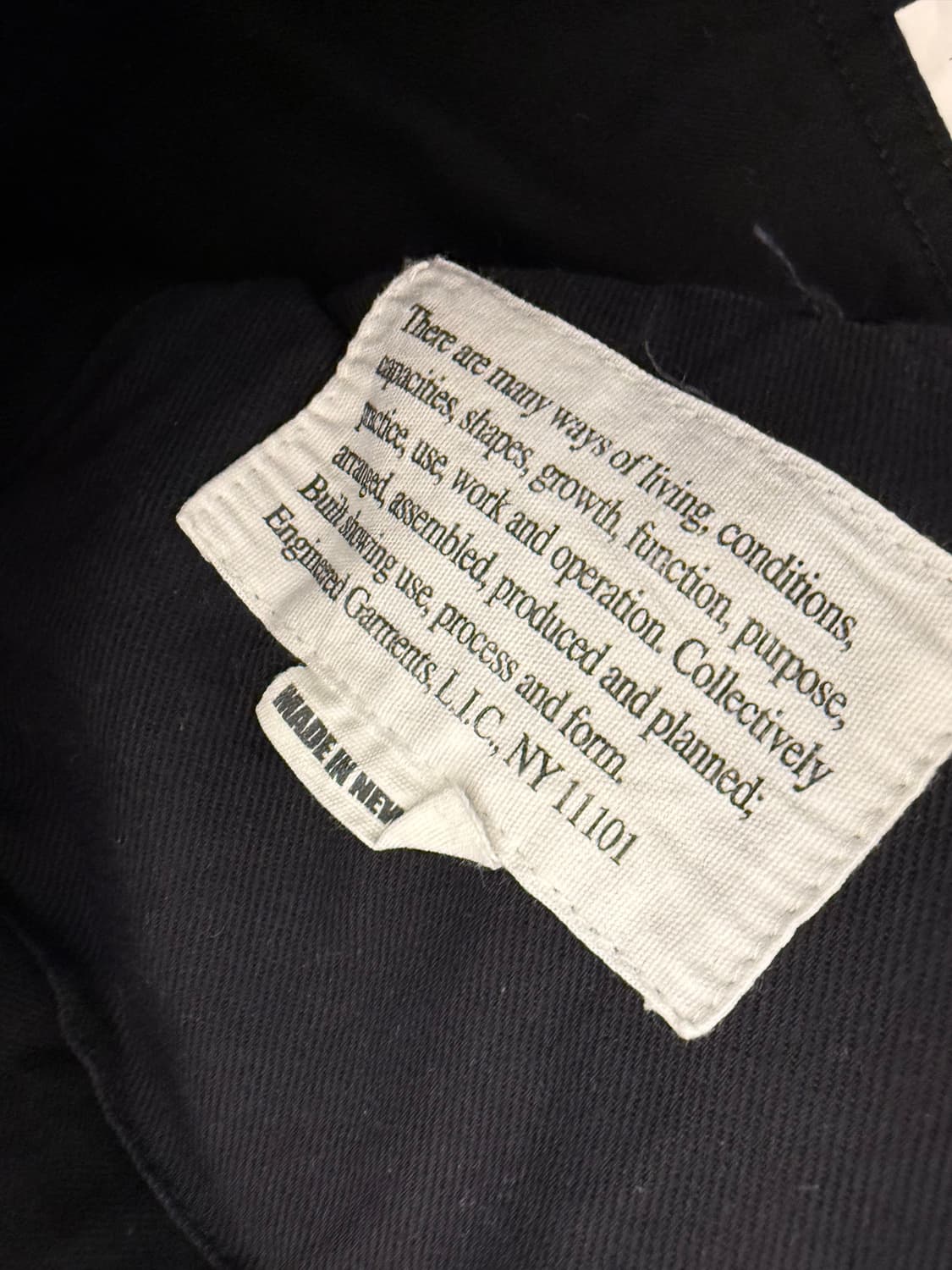 엔지니어드 가먼츠 bedford jacket 블랙 라지 상품이미지8