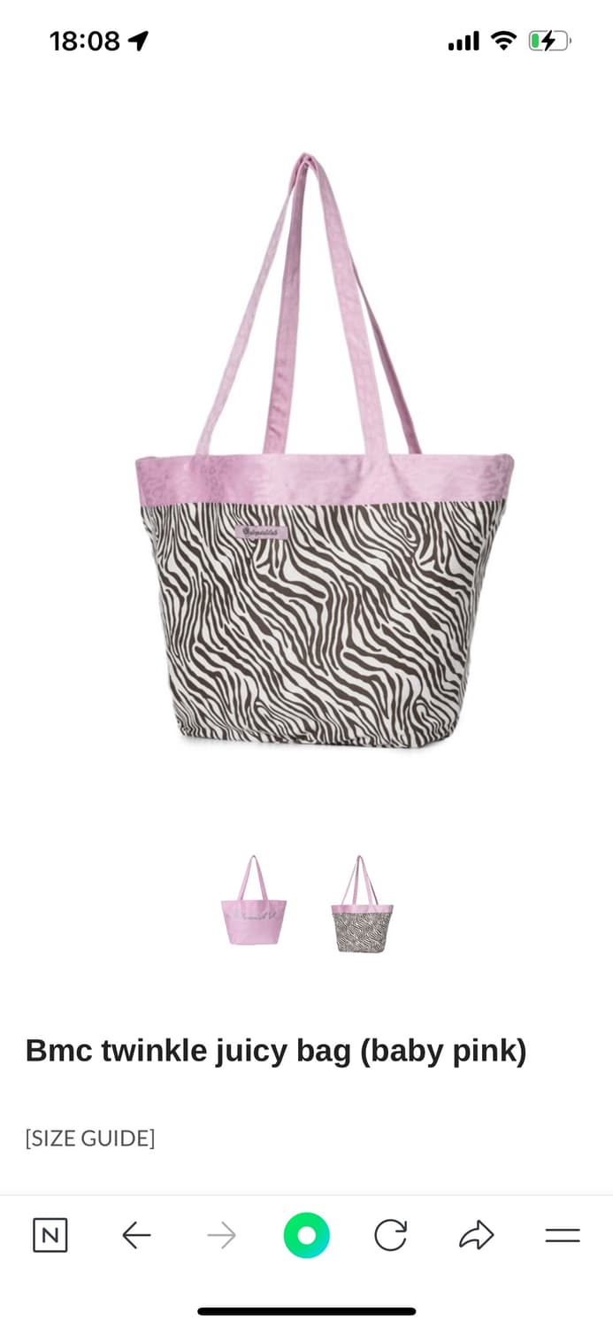 베메클 핑크 쥬시백 가방 갸루 베이비메탈클럽 상품이미지2