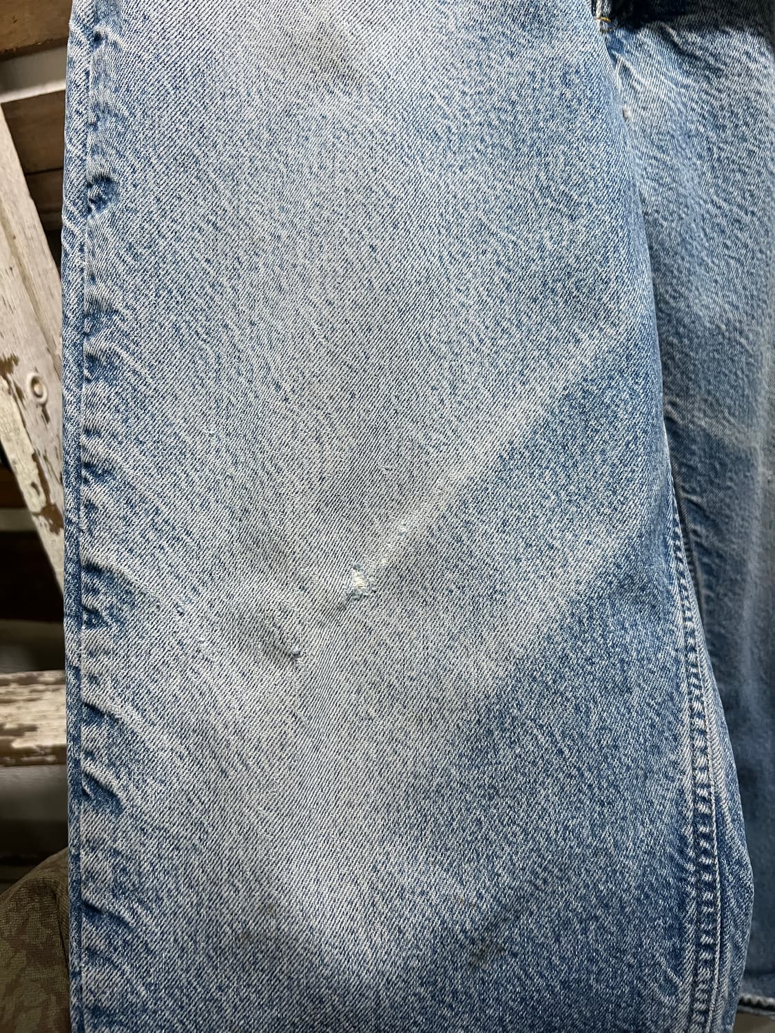 [36]칼하트 USA Made 체크 라이닝 빈티지 워싱 워크 데님 팬츠 상품이미지4