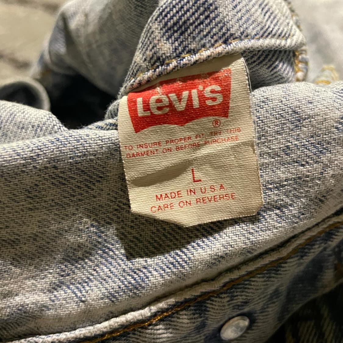 90s 리바이스 데님 조끼(105) 상품이미지6