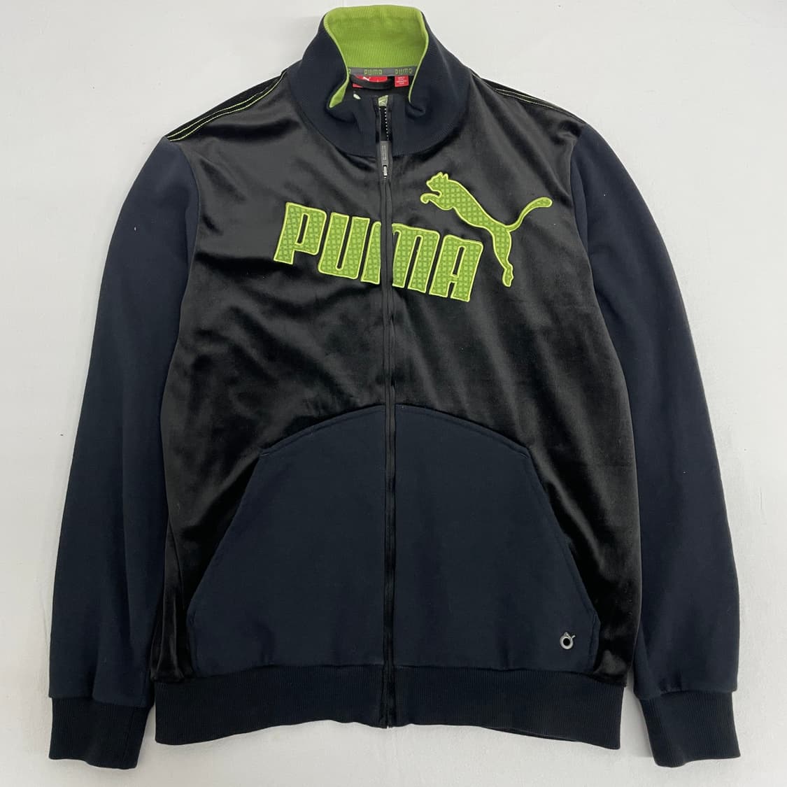 [puma] 블랙 벨벳 집업 상품이미지1