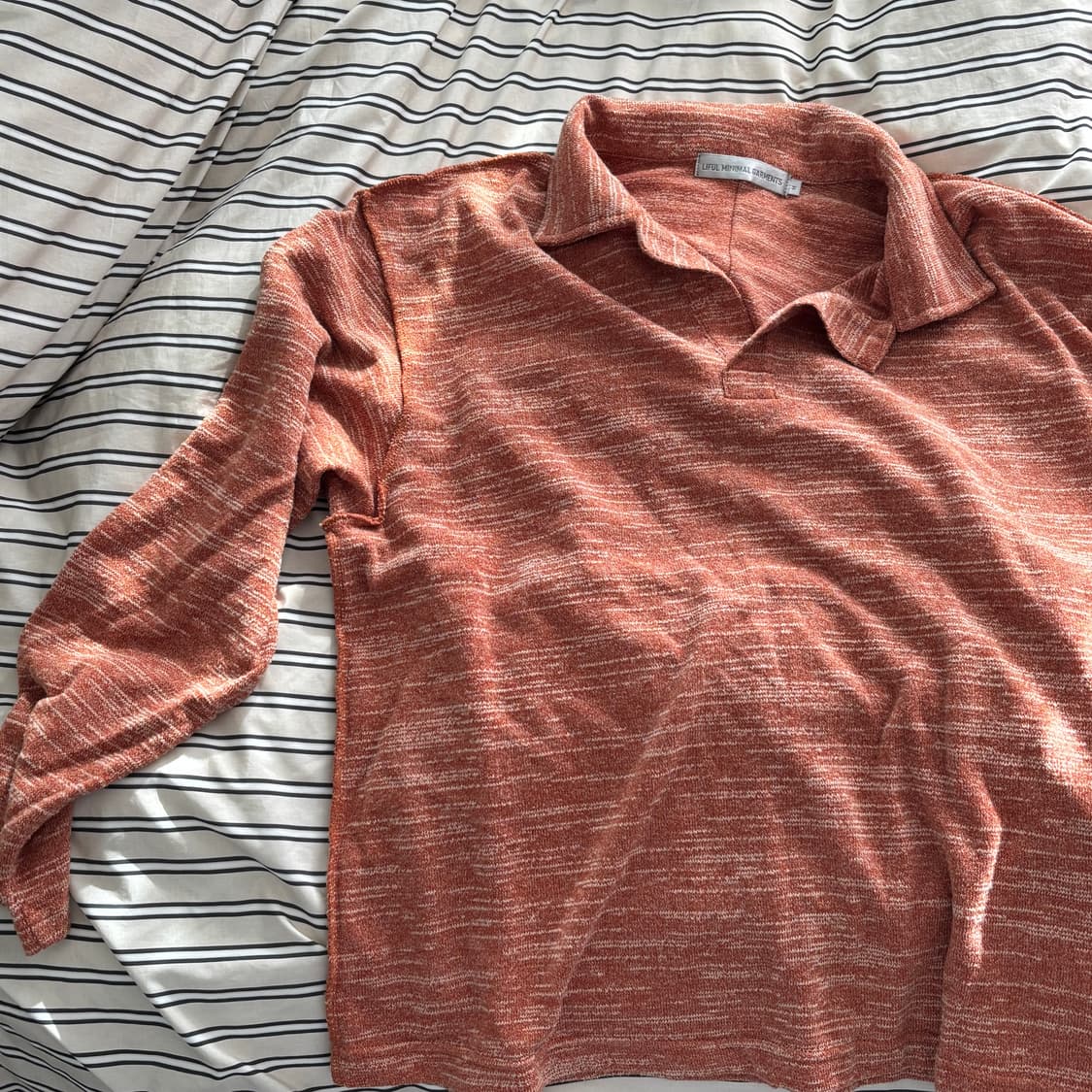 LIFUL 긴팔 셔츠 M 오렌지 상품이미지2