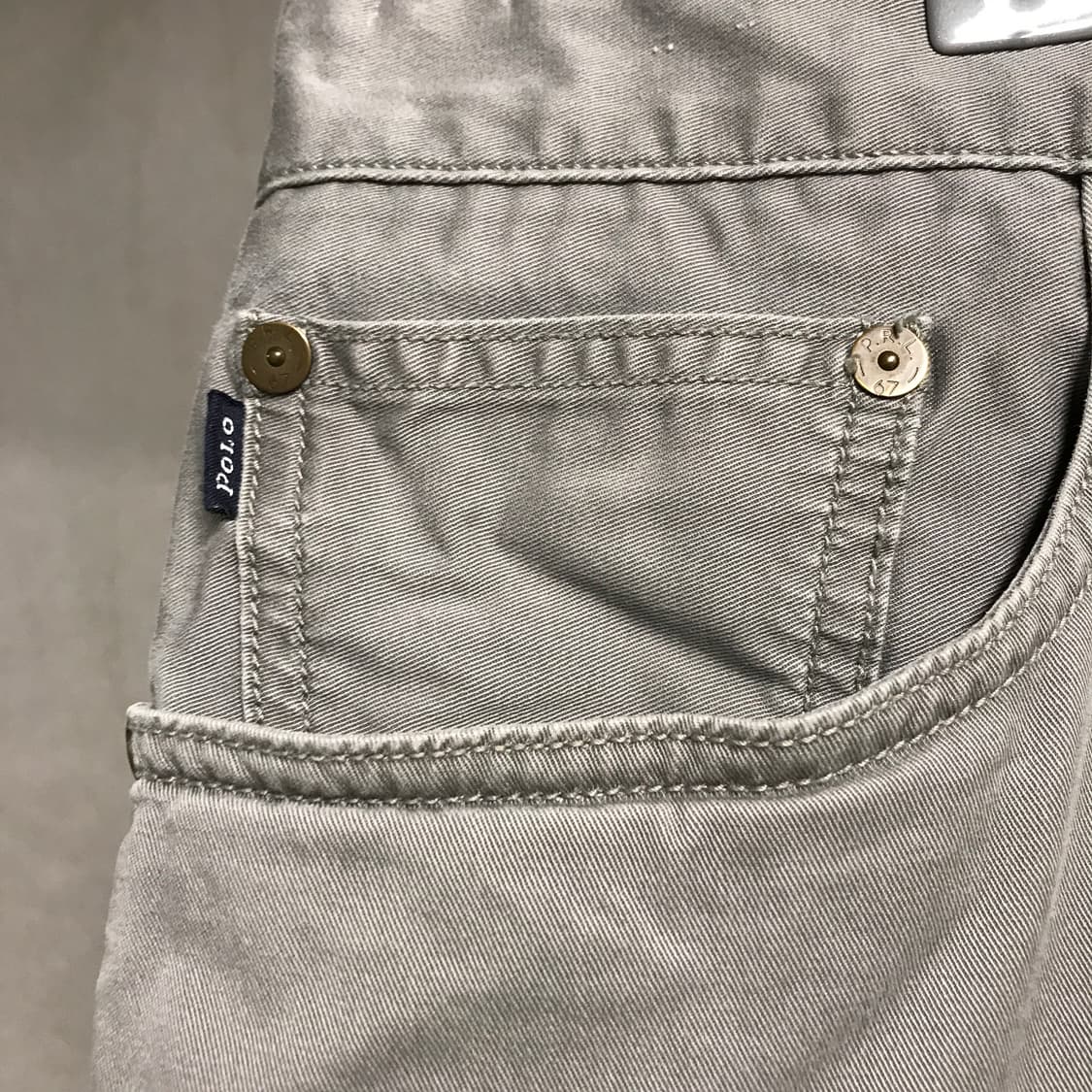폴로 랄프로렌 코튼 팬츠 그레이 34/34 상품이미지4