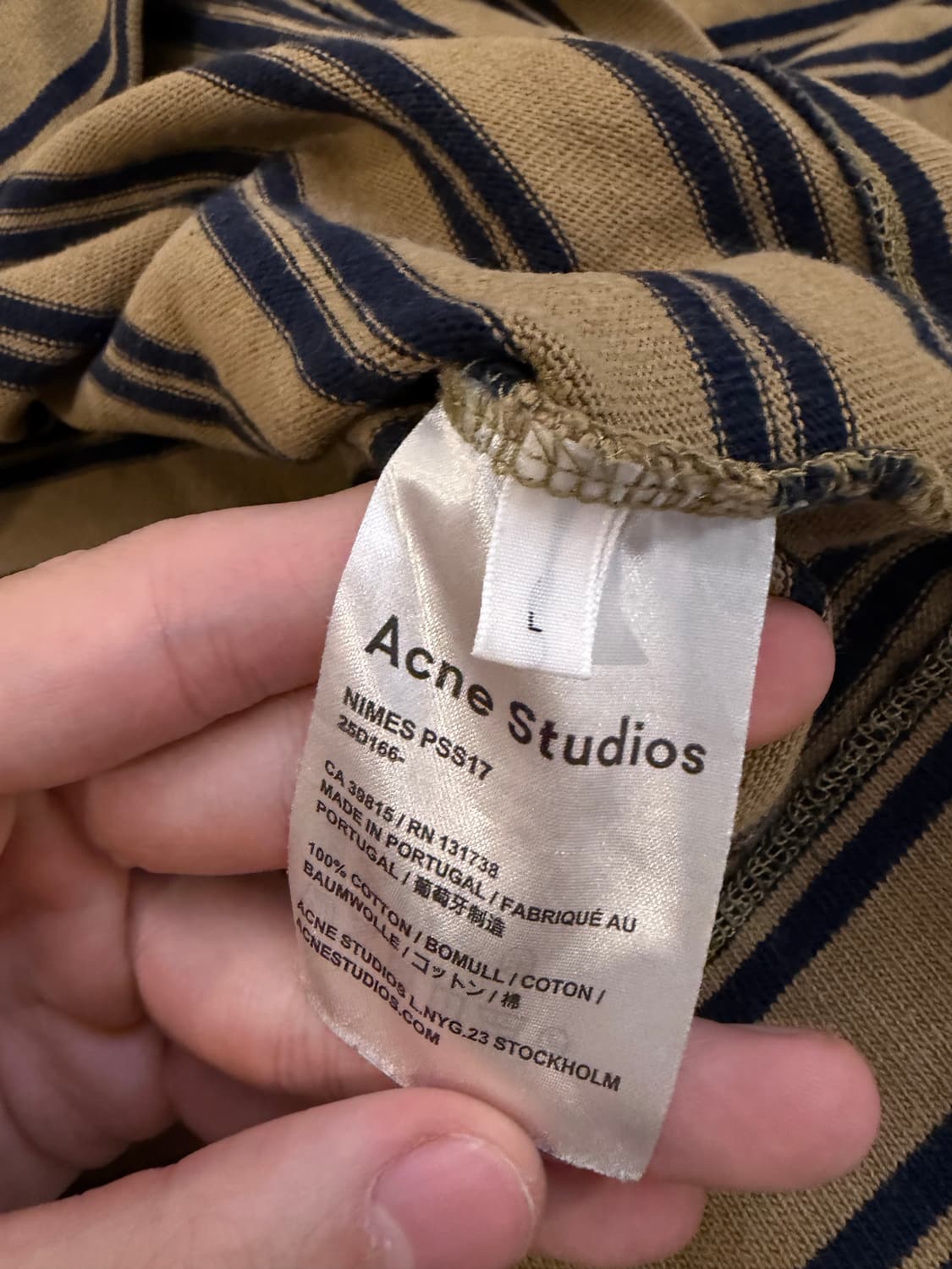 아크네스튜디오 스트라이프 롱슬리브 티셔츠 상품이미지3