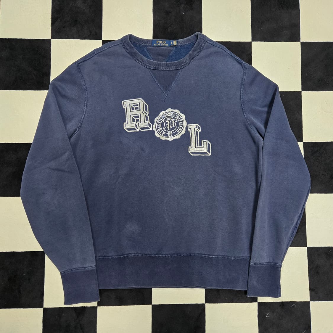 L 폴로랄프로렌 RL 피그먼트 스웻셔츠 네이비 상품이미지1