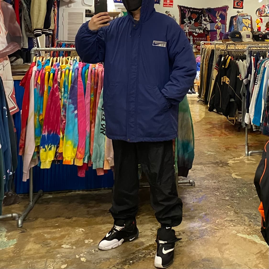 90s USA 나이키 빅스우시 패딩자켓 상품이미지4