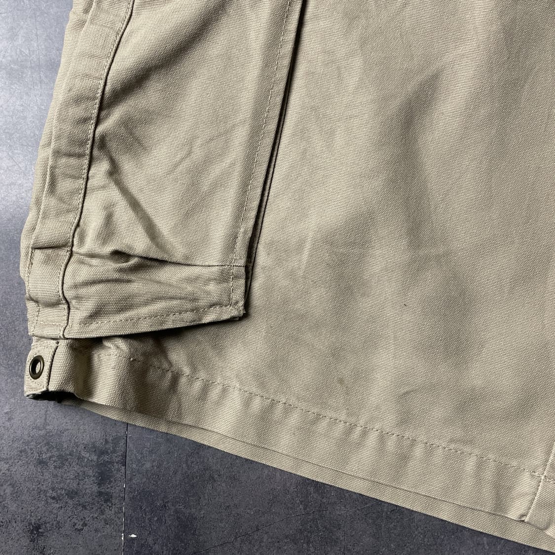 URBAN UP 빈티지 베이지 코튼 카고 하프 팬츠 A00704 상품이미지4