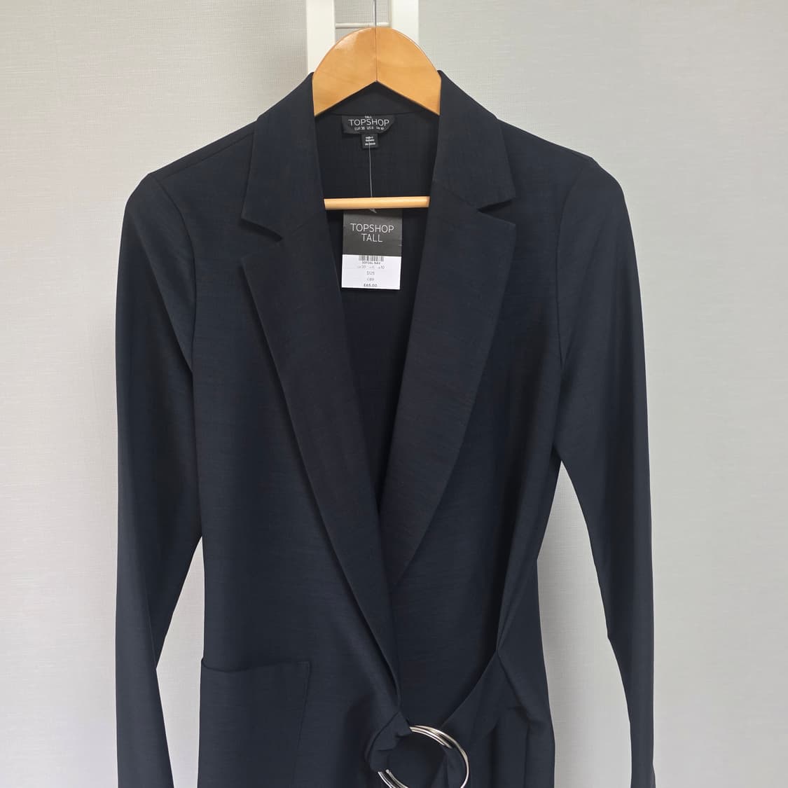 탑샵 링 벨트 블랙 자켓 상품이미지3