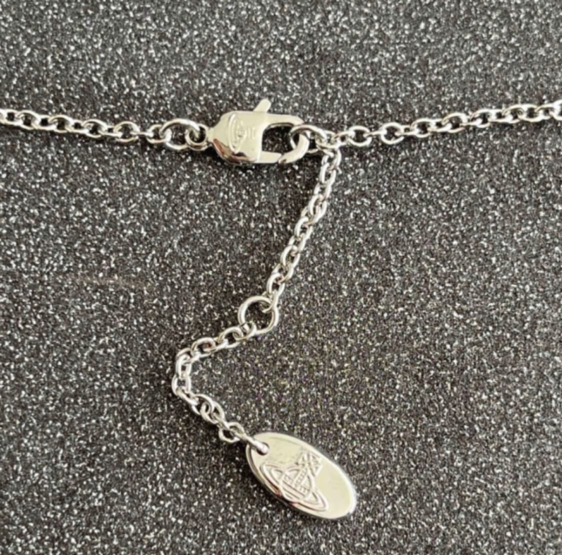 비비안웨스트우드 아카이브 핑크 크리스탈 아리엘라 orb 팬던트 목걸이 상품이미지3