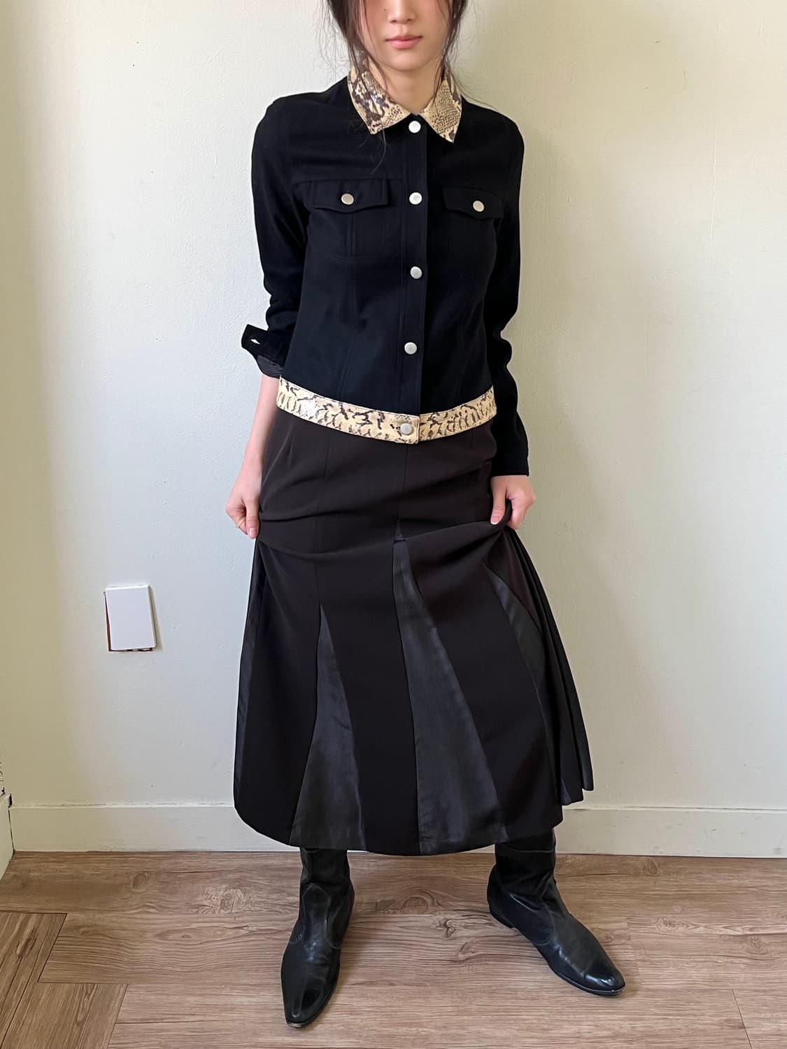 PAPION 멀티 패턴 스커트 상품이미지4