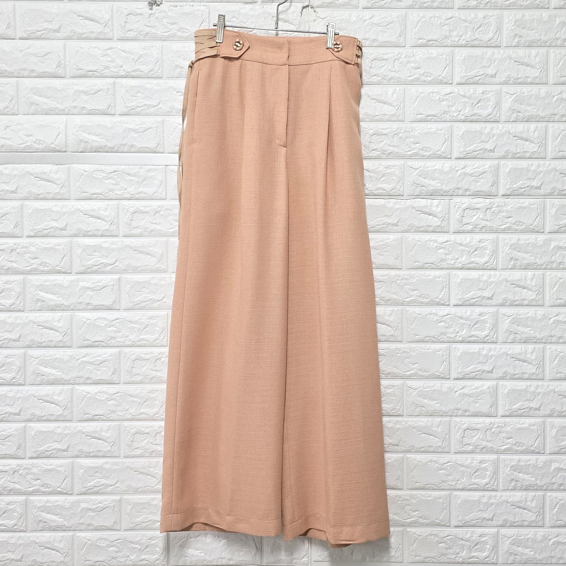 택포//  21s 한섬 오즈세컨와이드 핀턱 팬츠 27인치 ecg 상품이미지1